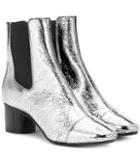 Isabel Marant Danelya Metallic Leather Ankle Boots