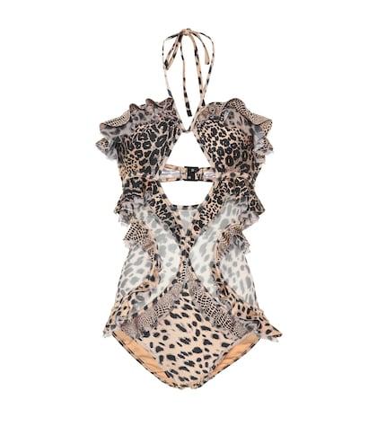 Zimmermann Allia Leopard-print Swimsuit