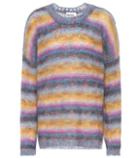 N21 Striped Mohair-blend Sweater