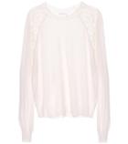 Chlo Lace-panelled Wool Sweater