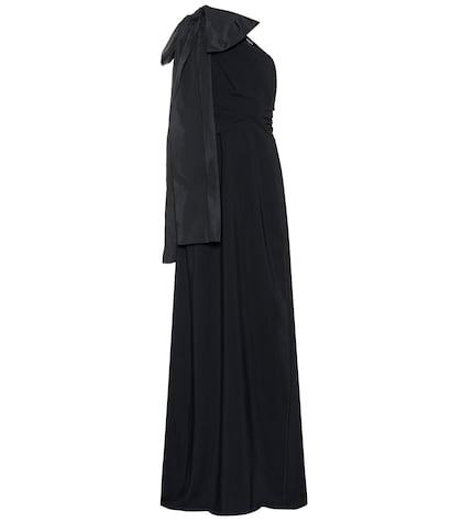 Rochas One-shoulder Crêpe Gown