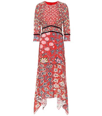 Peter Pilotto Floral Fil Coupé Midi Dress