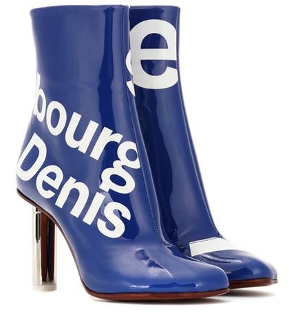 Vetements Printed Ankle Boots