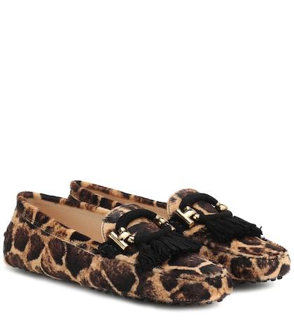 Emilio Pucci Gommino Calf Hair Loafers