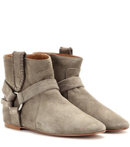 Valentino Ralf Suede Ankle Boots