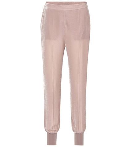 Stella Mccartney Velvet Trackpants