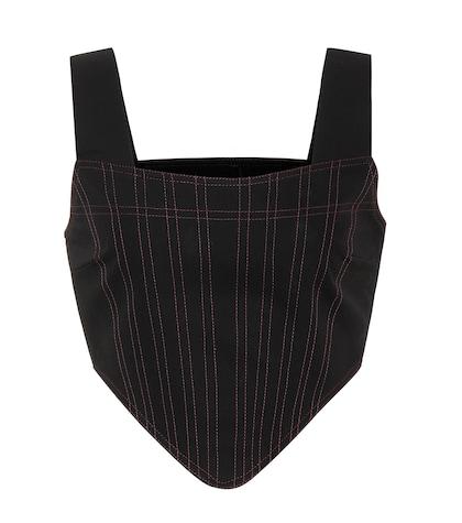 Ellery Cabaret Cropped Cotton Corset