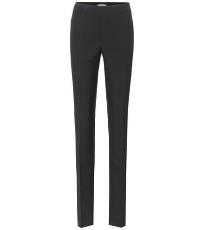 Saint Laurent Wool Mid-rise Trousers