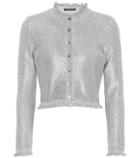 Alexander Mcqueen Metallic Knit Cardigan