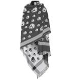 Alexander Mcqueen Knitted Wool And Cashmere Shawl