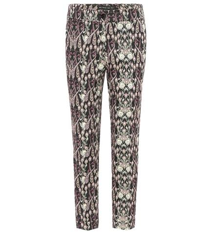Etro Cropped Jacquard Trousers