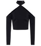David Koma Cropped Crêpe Top