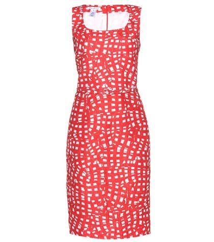 Victoria Beckham Printed Silk-blend Dress
