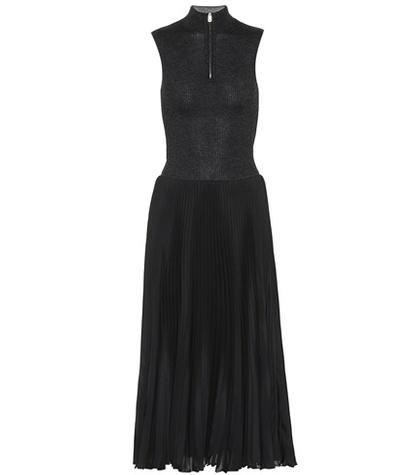 Prada Knit And Crêpe Dress