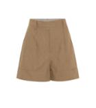 Brunello Cucinelli High-rise Stretch Cotton Shorts