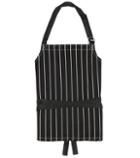 Alexander Wang Apron Striped Cotton-twill Top