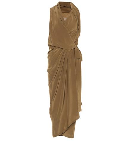 Rick Owens Limo Sleeveless Silk Dress