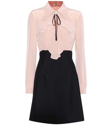 Miu Miu Silk And Crêpe Dress