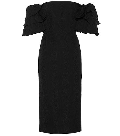 Alexachung Jacquard Off-the-shoulder Dress