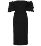 Alexachung Jacquard Off-the-shoulder Dress