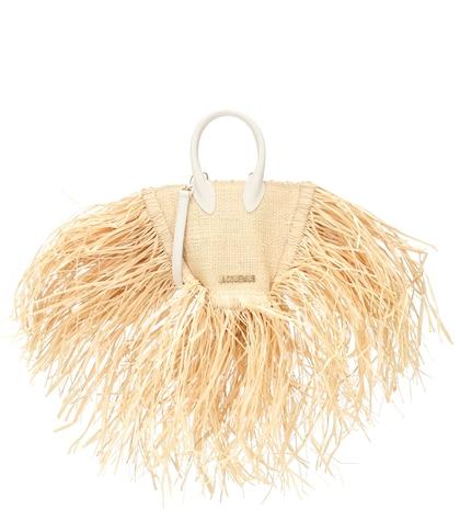 Gabriela Hearst Le Petite Baci Raffia Tote
