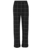 Balmain Plaid Tweed Straight-leg Trousers