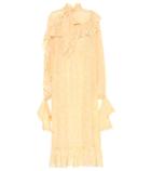 Rokh Printed Silk Crêpe De Chine Dress