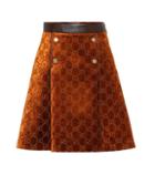 Gucci Gg Velvet Skirt