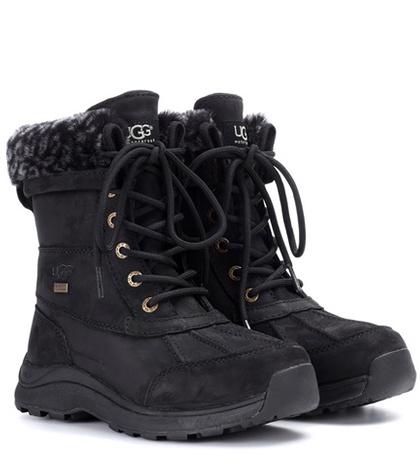 Ugg Australia Adirondack Iii Fur-trimmed Leather Boots
