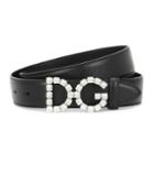 Dolce & Gabbana Embellished Dg Leather Belt