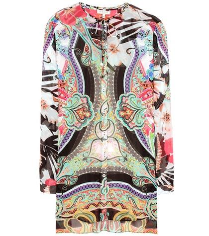 Rick Owens Printed Silk Crêpe Blouse