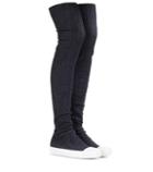 Rick Owens Denim Over-the-knee Boots
