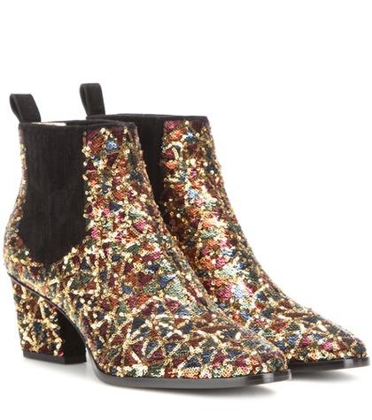 Roger Vivier Skyscraper Sequin-embellished Ankle Boots