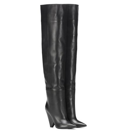 Saint Laurent Niki 105 Leather Boots