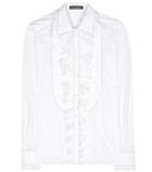 Dolce & Gabbana Ruffled Cotton Shirt