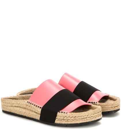 Balenciaga Leather Slides