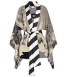 Hillier Bartley Printed Silk Kimono Jacket