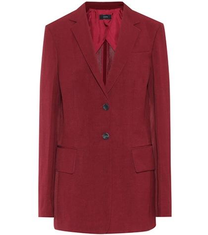 Poupette St Barth Cameo Linen-blend Blazer