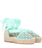 Oscar De La Renta Adriana Suede Espadrilles
