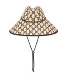 Gucci Gg Raffia Wide-brim Hat
