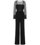 Max Mara Classe Satin And Crêpe Jumpsuit