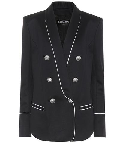 Balmain Cotton-blend Jersey Blazer