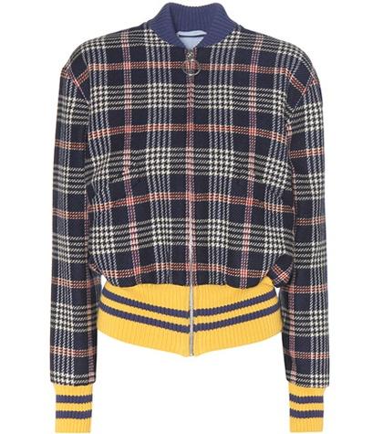 Gucci Plaid Wool Appliqué Jacket