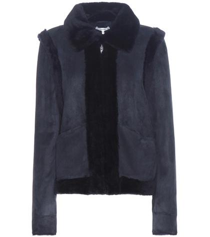 Erdem Scott Suede And Shearling Jacket