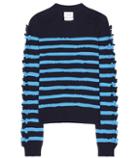 David Koma Breton-striped Cashmere Sweater
