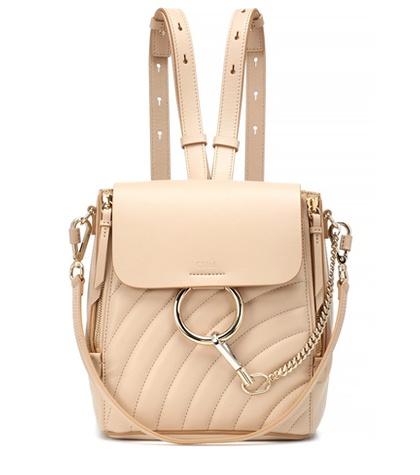 Chlo Faye Quilted Leather Backpack