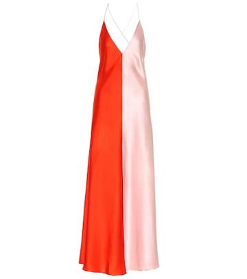 Lee Mathews Silk Maxi Dress