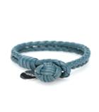 Balenciaga Knot Intrecciato Leather Bracelet