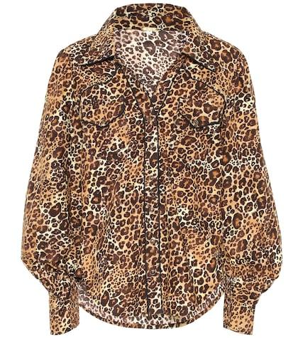 Johanna Ortiz Leopard-print Cotton Shirt