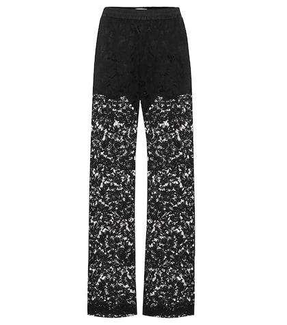 Valentino Silk And Lace Pants